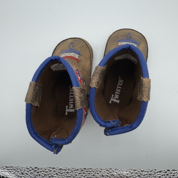 Baby Buckers Twister Cowboy Boots Baby Size infant Brown Western Soft Bottom - Picture 8 of 8